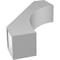 Ekena Millwork 5 1/2-in. W x 18-in. D x 26-in. H Westlake Architectural Grade PVC Knee Brace BRCP055X18X26WTL - alternate 3